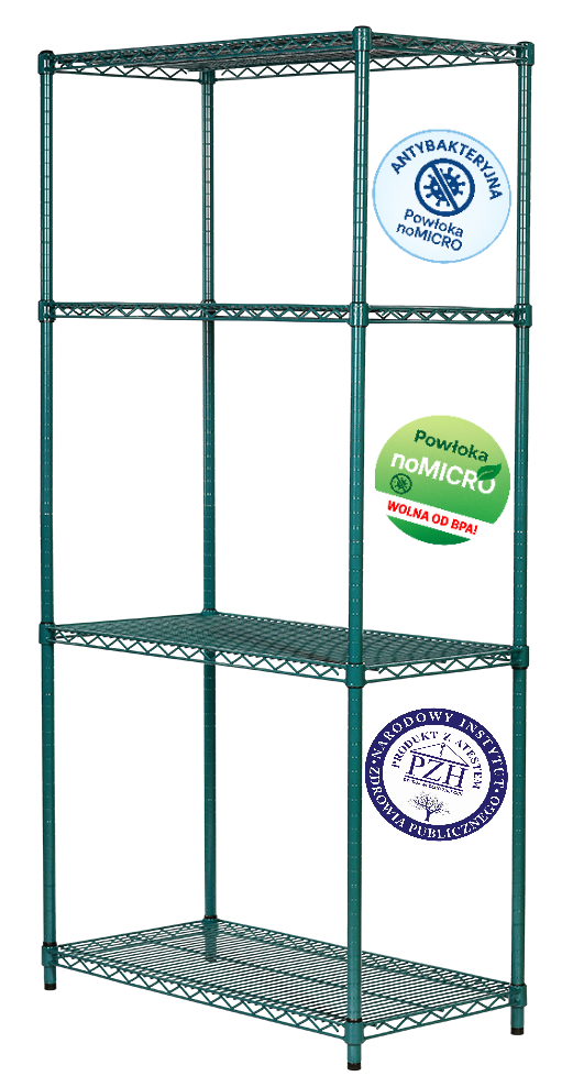 System regałów z powłoką noMICRO
